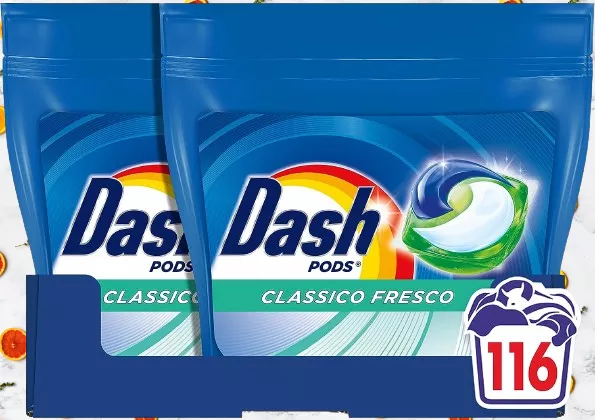 Pastiglie per lavatrice Dash Pods per 116 lavaggi a soli 29€ su Amazon: PREZZO PAZZESCO!