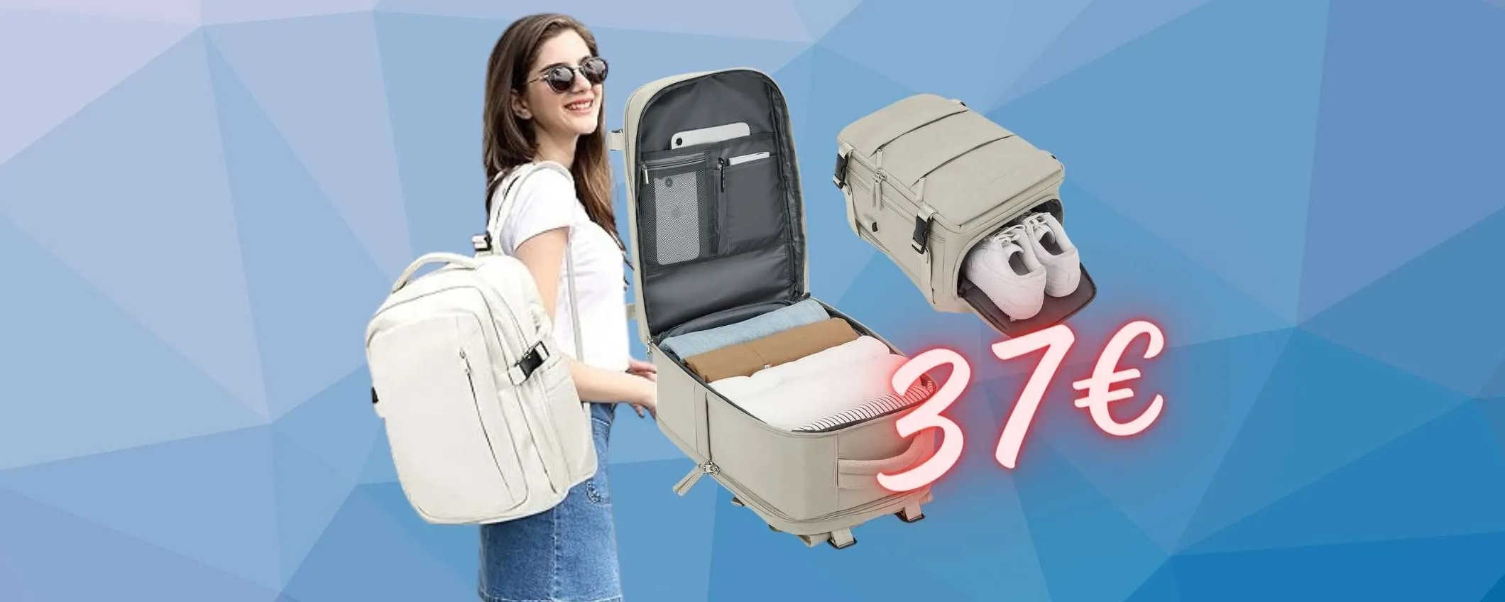 Zaino da viaggio PERFETTO per compagnie low cost come Ryanair (37€)