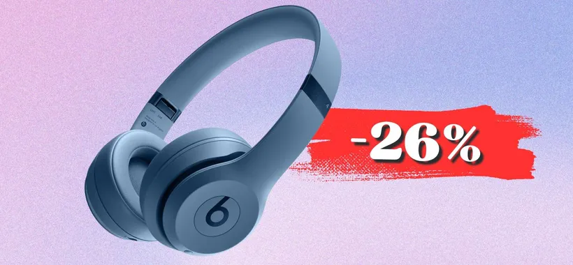 Beats Solo 4, cuffioni Bluetooth dall'audio SPAZIALE ora in promo (-26%)