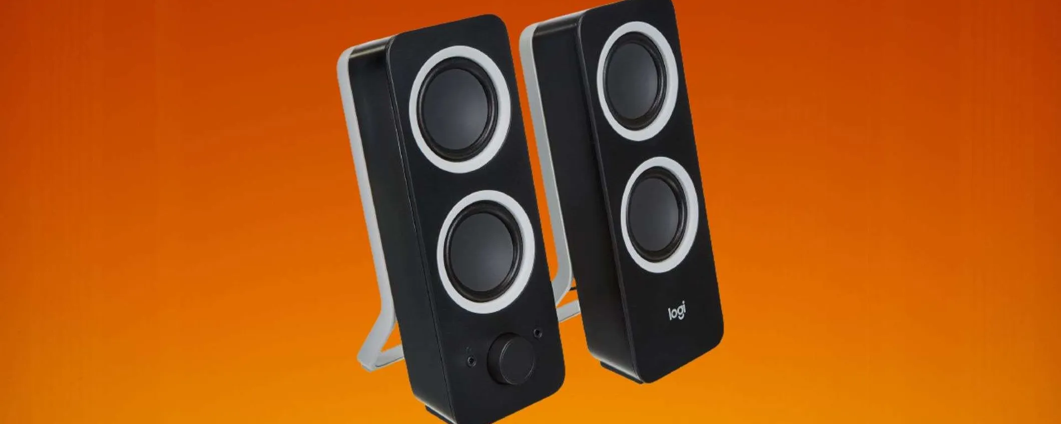 Altoparlanti per PC Logitech Z200 in offerta: tuoi a 36,99€