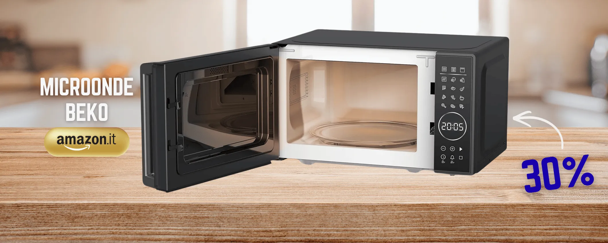 Microonde Beko 1000W completa la tua cucina, offerta COTTA su Amazon