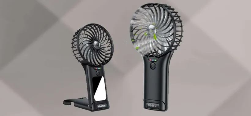 Ventilatore ricaricabile a 8€ su Amazon: 4 velocità e TANTA potenza