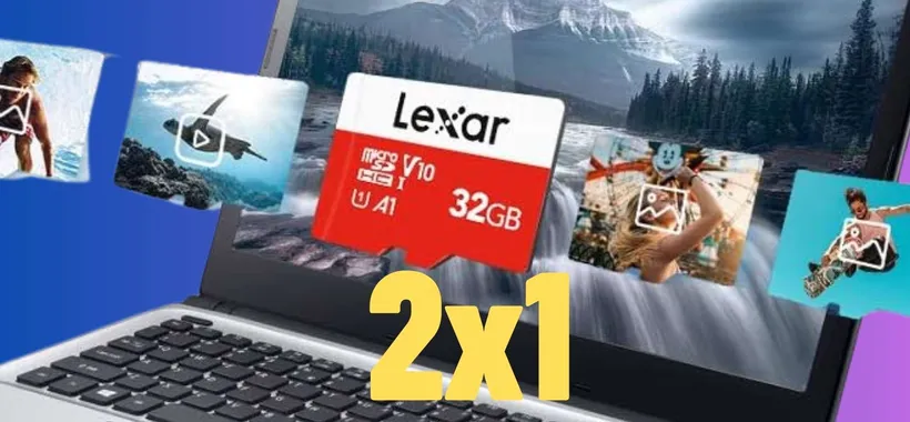 Scheda MicroSD Lexar da 32 GB con adattatore: 2 pz a 11€ su Amazon