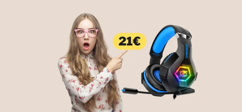 Cuffie da gaming per PS5, PS4, PC e Xbox One a quasi METÀ PREZZO (21€)