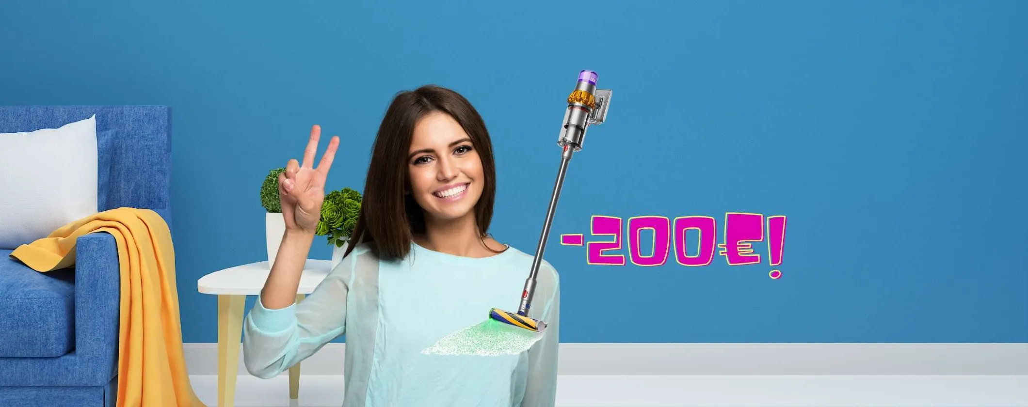 Aspirapolvere Dyson V15: 200€ di SCONTO su MediaWorld