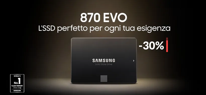 SSD Samsung 1TB: con questa PAZZA offerta è già tuo a soli 97€