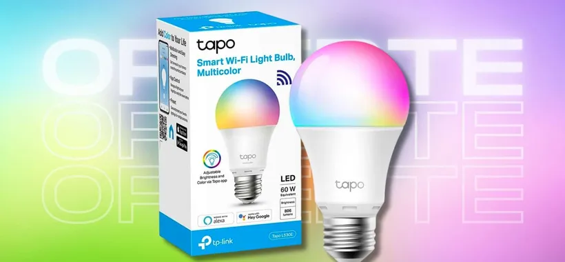 Tanti colori in modo SMART con una sola lampadina E27: TAPO a soli 9€