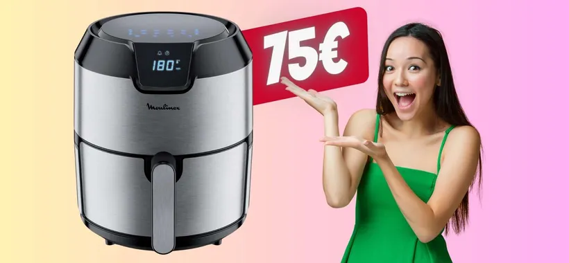 Friggitrice ad aria XL con 8 programmi in DOPPIO SCONTO (75€)