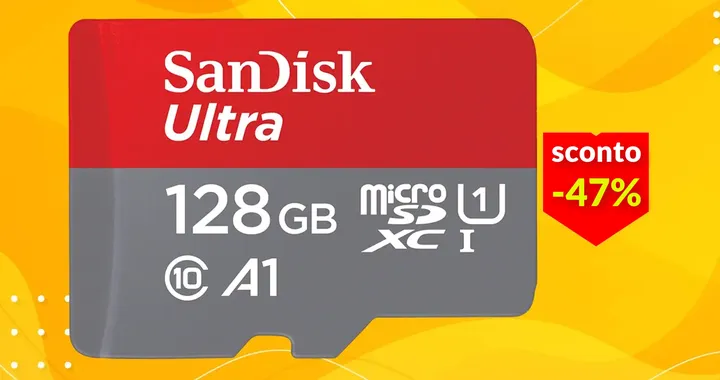 Ultime ore al 47% per la velocissima microSD SanDisk da 128GB: tua a 15€