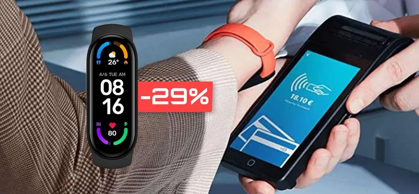 Xiaomi Smart Band 6 NFC, il meglio per i pagamenti CONTACTLESS: 38€