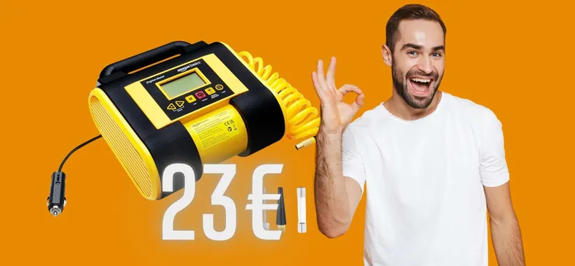 Compressore portatile utilissimo e dal prezzo mini: solo 23€ su Amazon