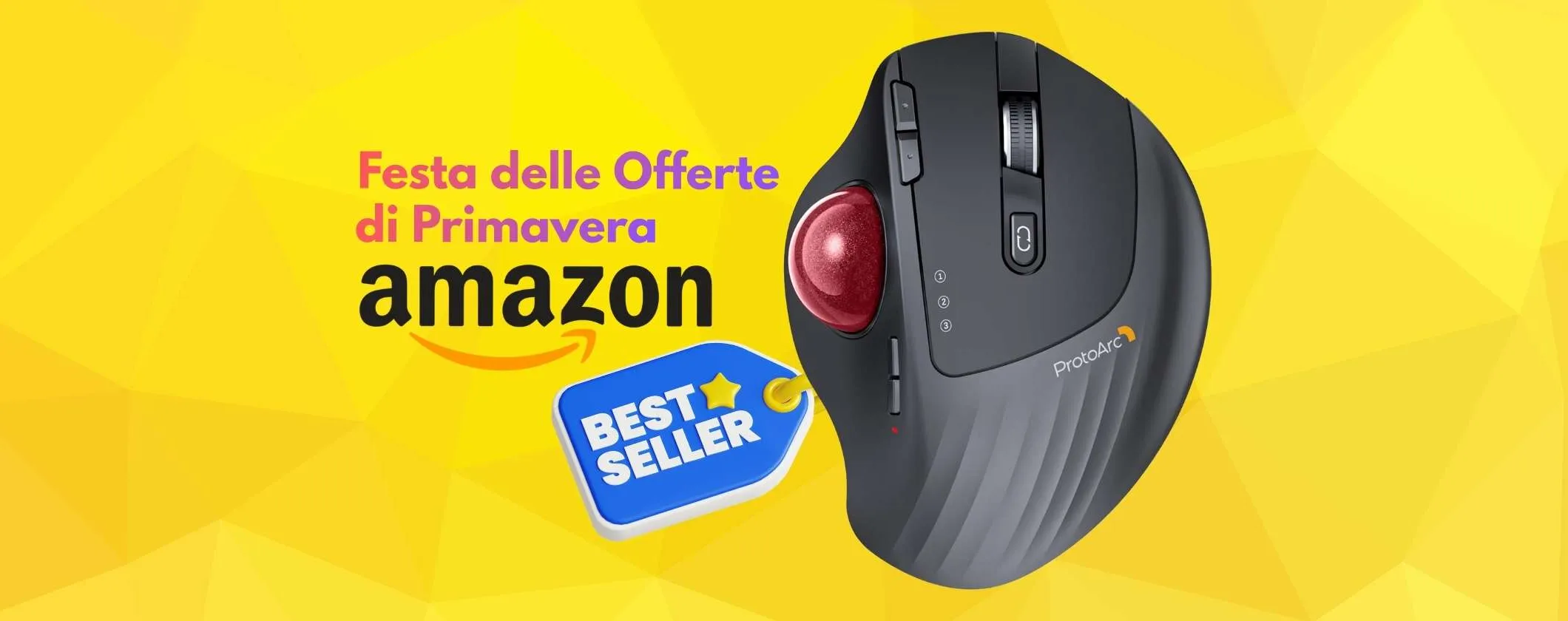 Mouse Trackball super ergonomico ProtoArc EM01: niente fatica e prezzo wow
