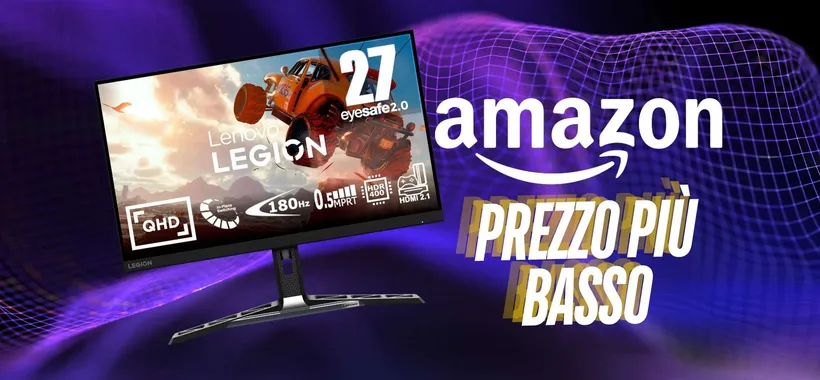 Lenovo Legion R27qe: monitor gaming QHD da 27 pollici a un prezzaccio