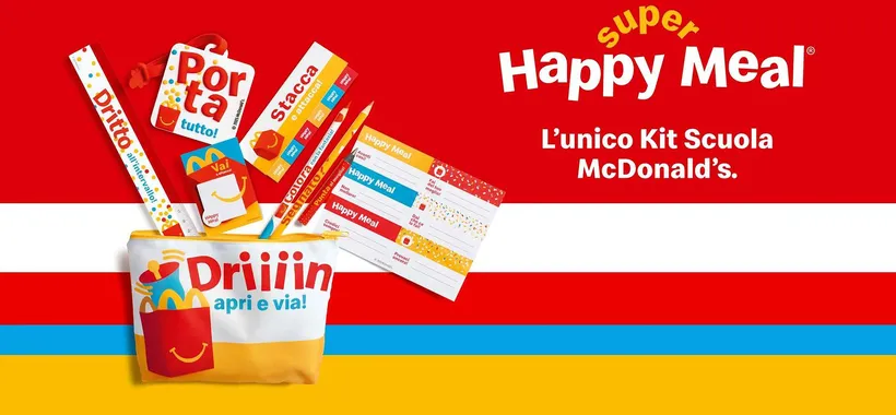 Corri da McDonald's: con Happy Meal c'è il Kit Scuola ricco di accessori