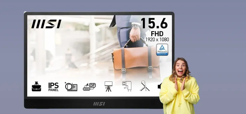 MSI PRO: il monitor portatile per lavoro e intrattenimento