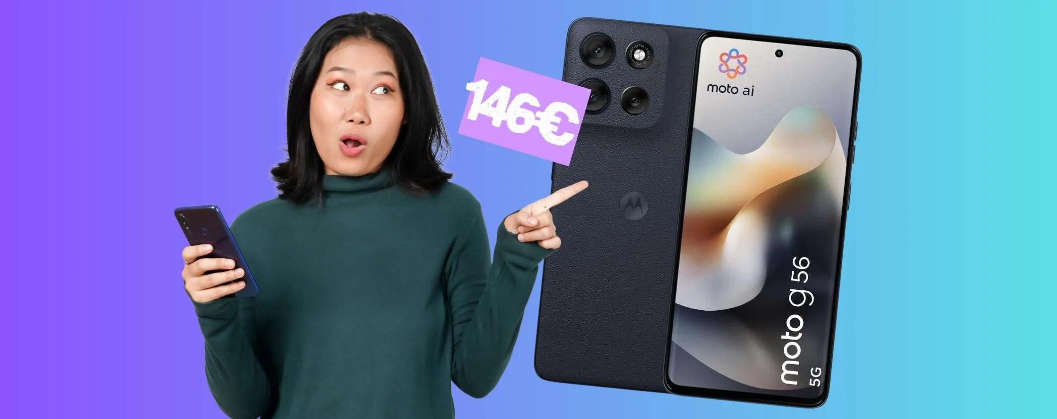 Motorola Moto G56 è il migliore in questa fascia di prezzo (146€)