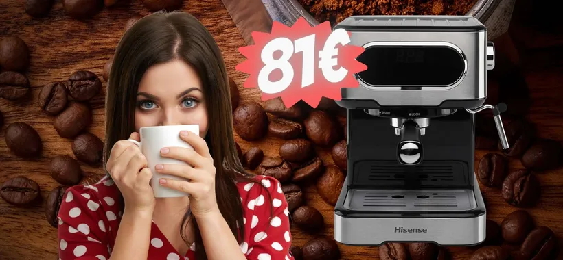 Macchina per caffè e cappuccio by Hisense in SUPER SCONTO (-68€)