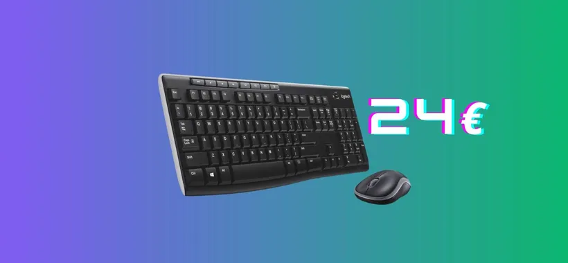 Combo Tastiera + Mouse Logitech a soli 24€
