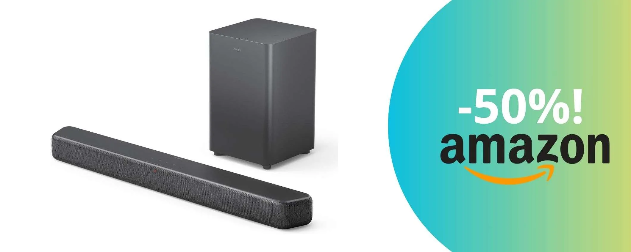 Suono potente e immersivo con la soundbar Philips: l'offerta imbattibile