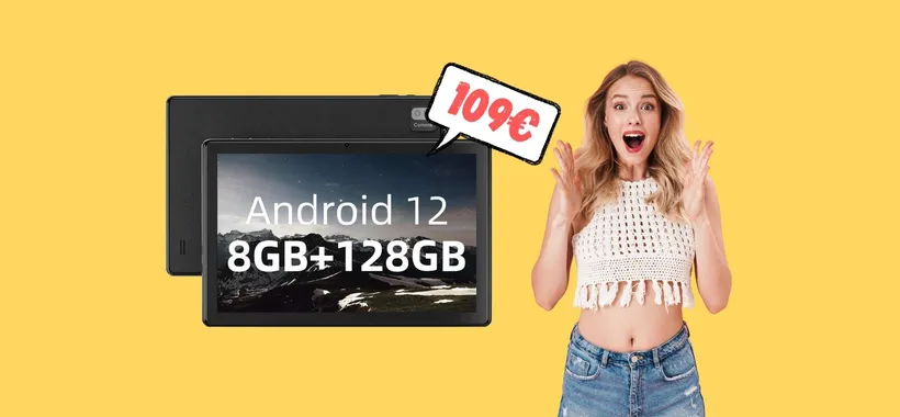 Tablet Android Octa-core da 10 pollici con 8GB di RAM a 109€