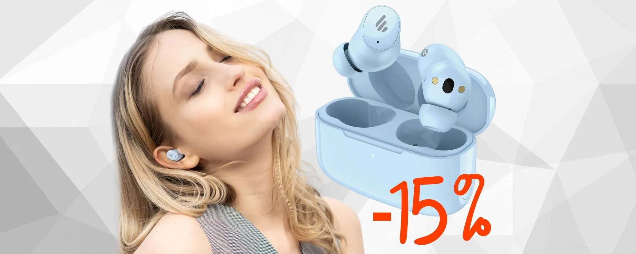 Edifier TWS1 Pro 2: auricolari wireless invisibili con ANC (-15%)