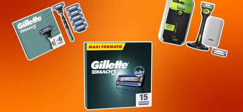 Offerte Gillette su Amazon: fino al 57% di sconto su lamette e rasoi di qualità