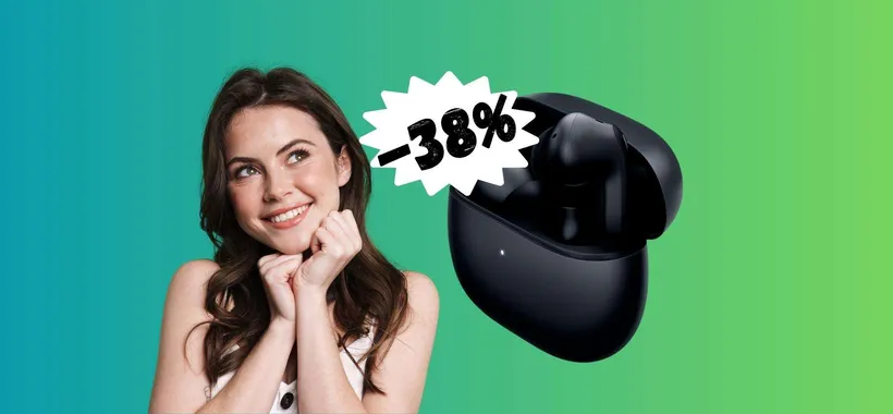 Xiaomi Redmi Buds 4 Pro su Amazon a prezzo da CAPOGIRO (-38%)