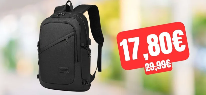 Prezzo CROLLATO per questo zaino per PC impermeabile su Amazon (-41%)