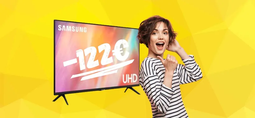 Samsung: smart TV da 50" con processore Crystal 4K a 122€ in MENO