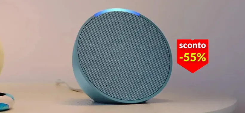 Echo Pop a soli 24€: lo speaker con Alexa a meno di metà prezzo su Amazon