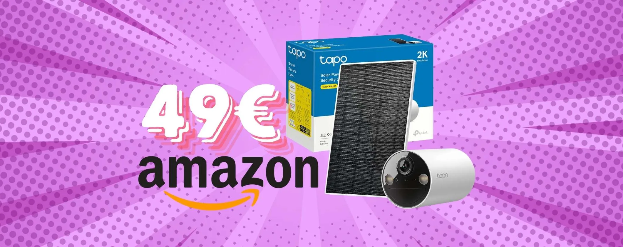 Casa e famiglia al sicuro con la telecamera WiFi Tapo C410 a soli 49€