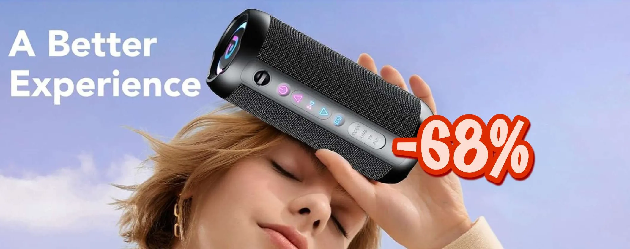 Potenza e bassi imbattibili: la Cassa Bluetooth che tutti vogliono ora scontata del 68%