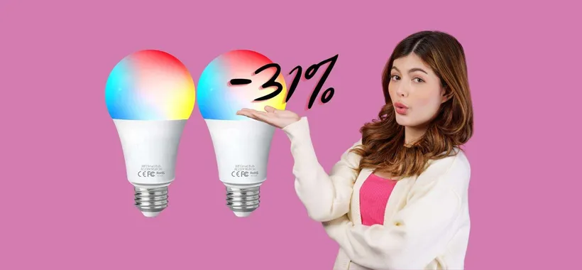 2 lampadine WiFi a MENO di 18€ per una casa intelligente (Amazon)