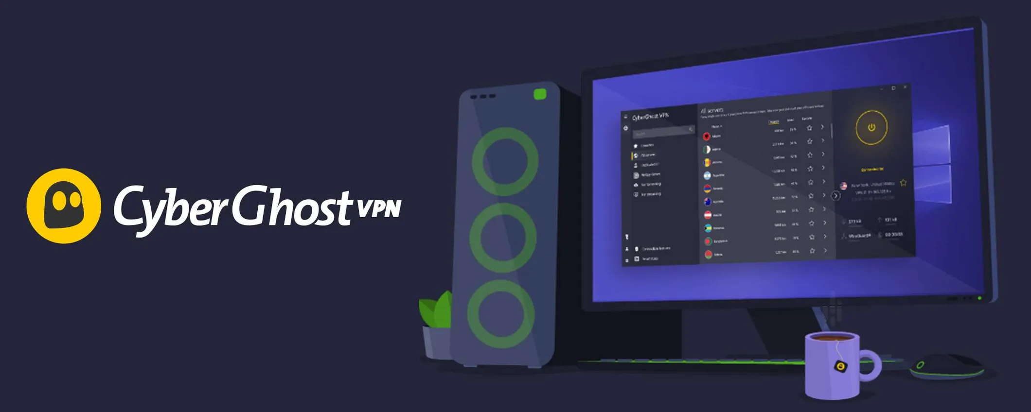 VPN semplice ed economica: CyberGhost a poco più di 2€ mensili