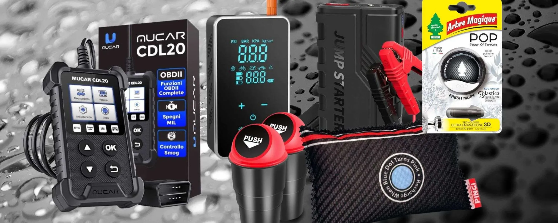 Amazon PASSIONE auto: deodoranti, compressori, PC OBD II e altro da 2€ a 32€