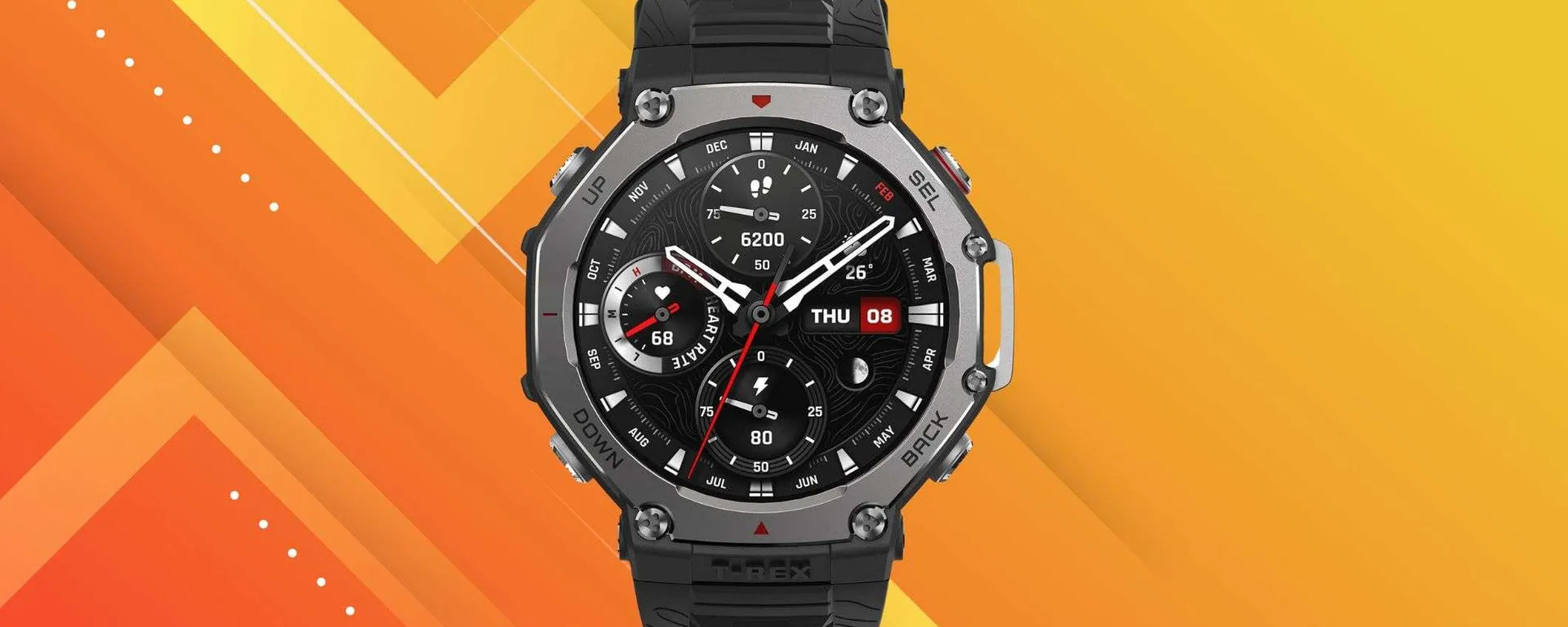 Amazfit T-Rex 3 in offerta: lo smartwatch rugged per avventure all'aperto