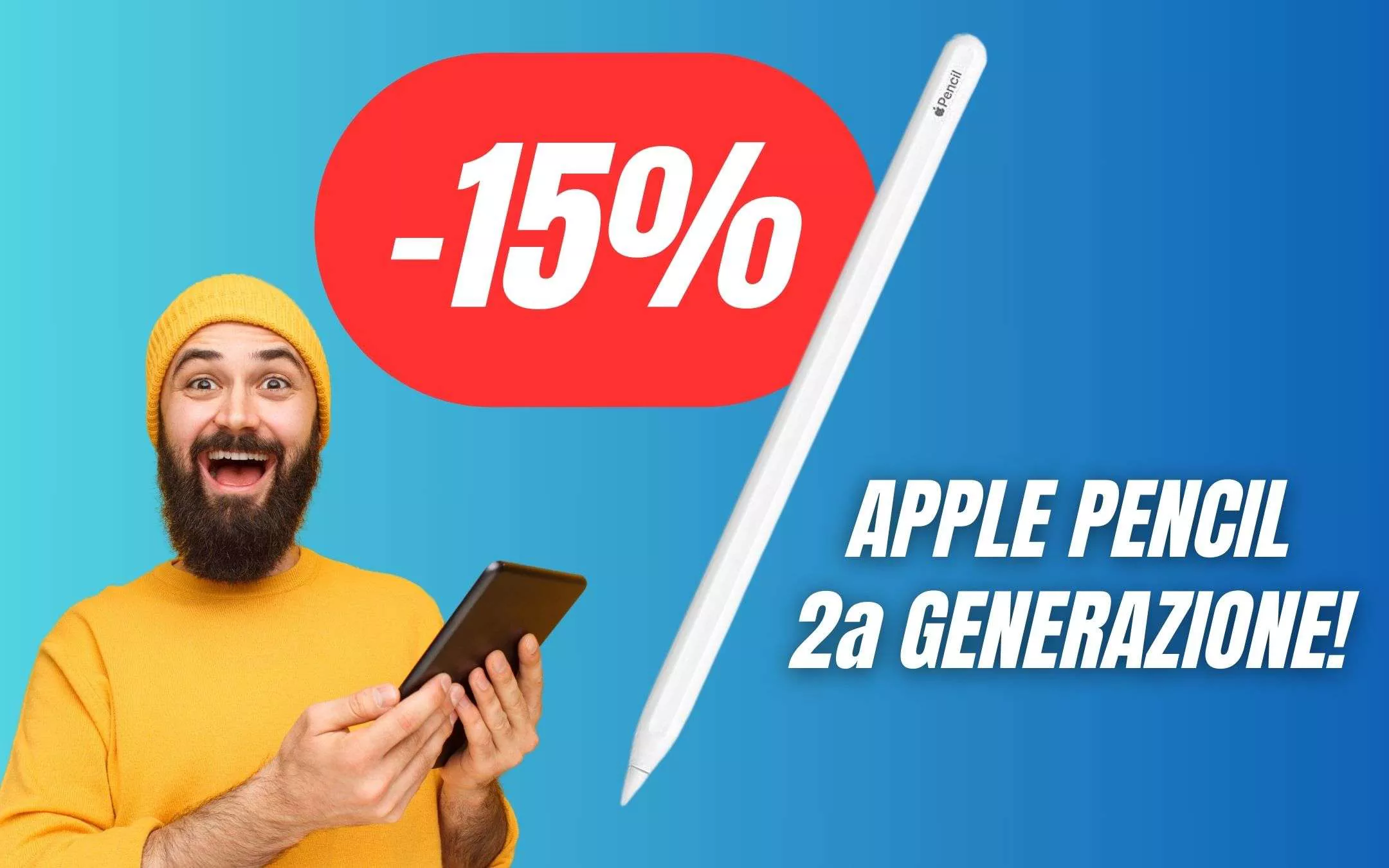 L'Apple Pencil di Seconda Generazione è finalmente in SCONTO!