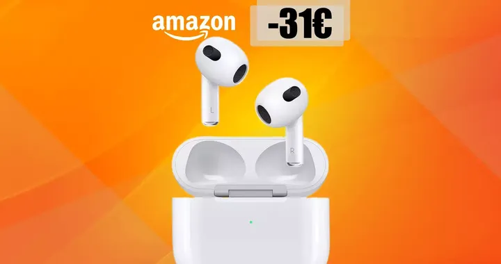 Apple AirPods, questa è la MIGLIORE opportunità di risparmio (-31€)
