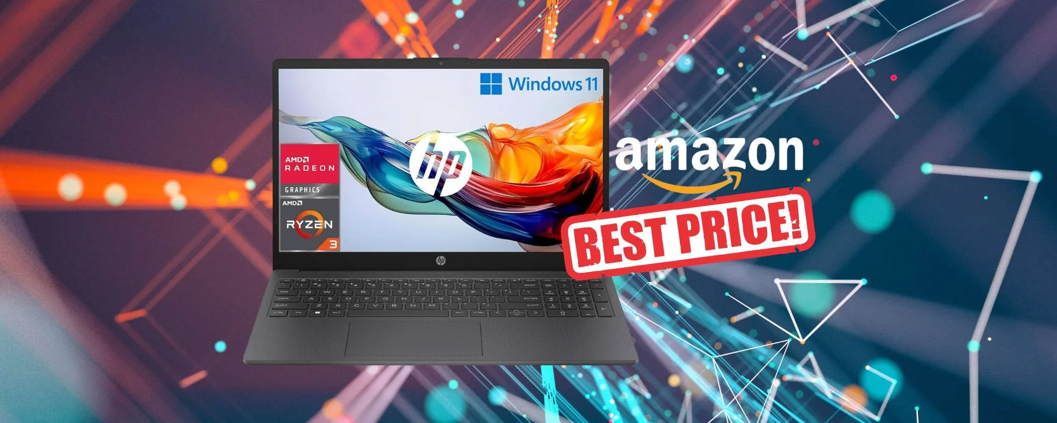 Notebook HP con AMD Ryzen 3 a PREZZO ASSURDO (scade in fretta)