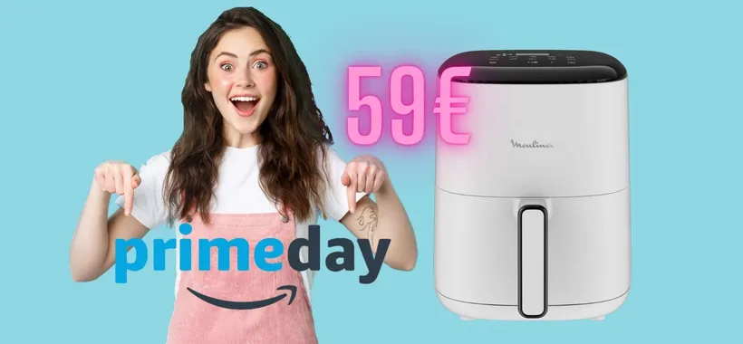 Moulinex: friggitrice ad aria compatta ed elegante per cucina sana (59€)