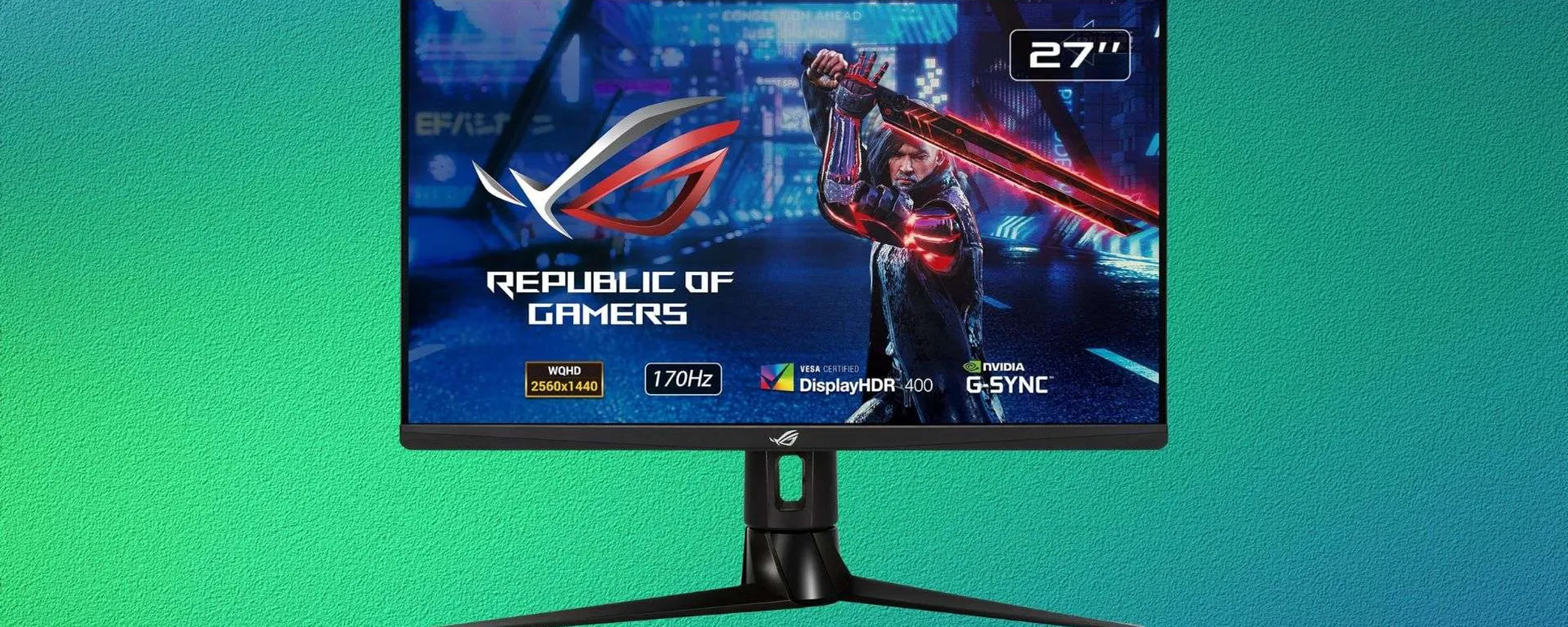 Gaming senza compromessi: monitor Asus ROG con il 37% di sconto su Amazon