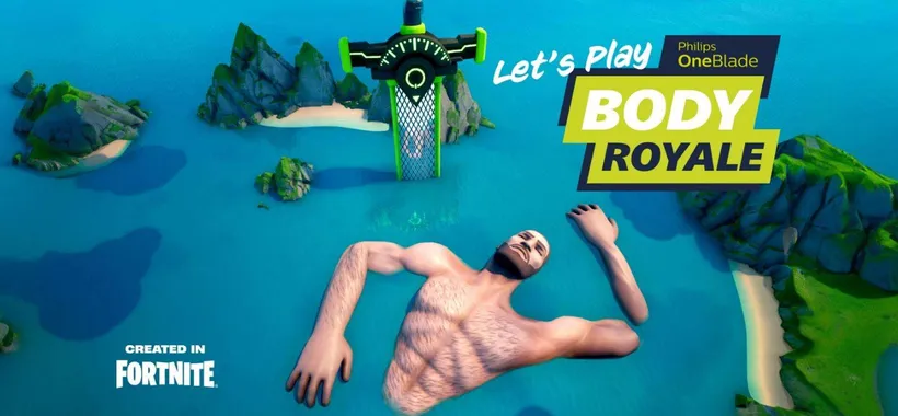 Perché Philips OneBlade ha piazzato un gigante in questa mappa di Fortnite?