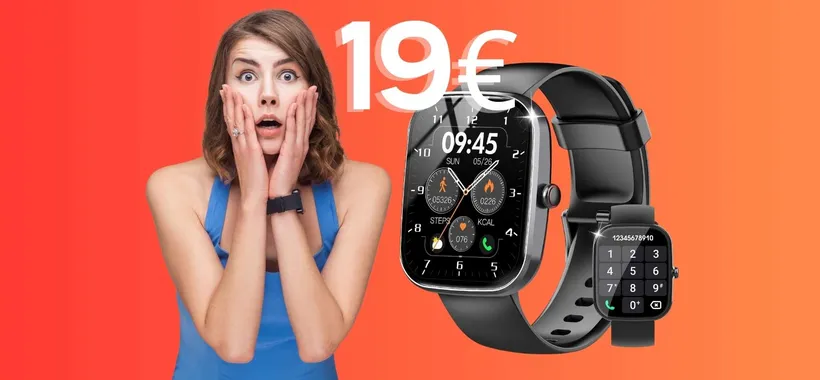 Rispondi alle chiamate con questo smartwatch tuo a soli 19€ su Amazon