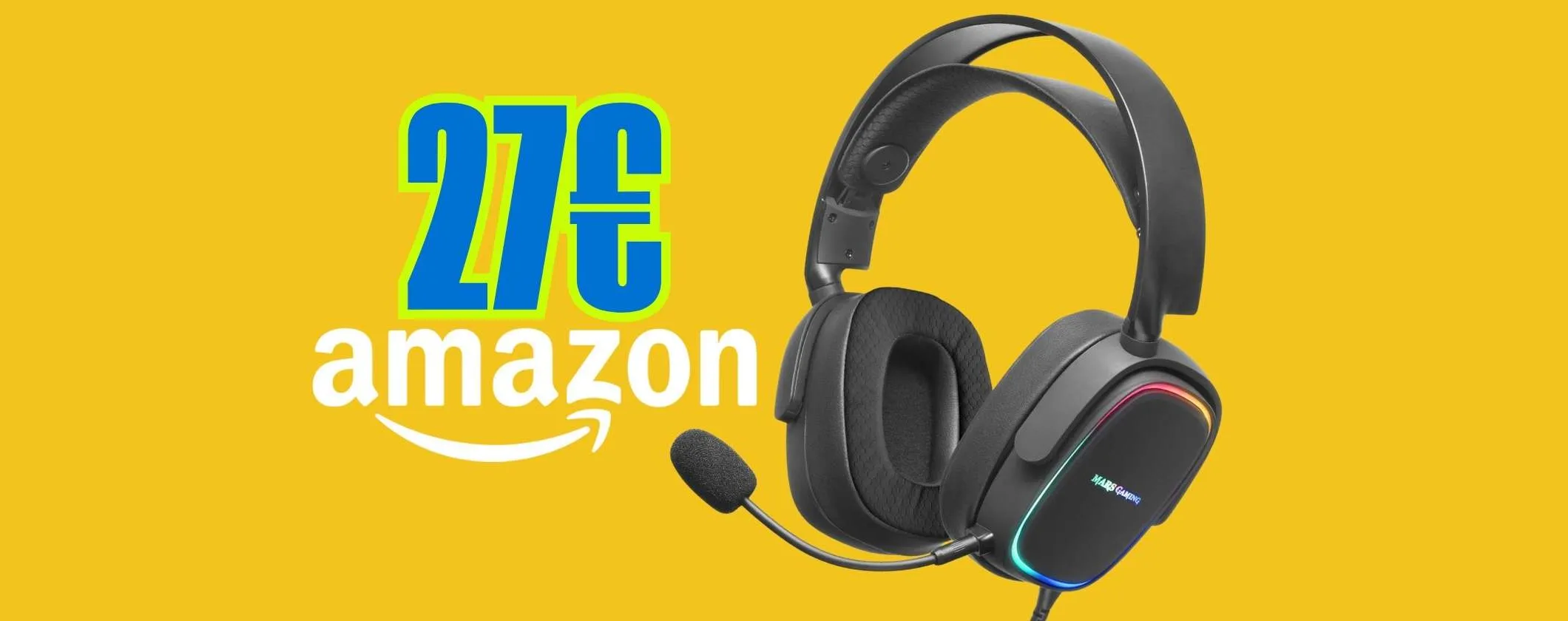 Cuffie da gioco multipiattaforma con microfono, comode e versatili, a soli 27€