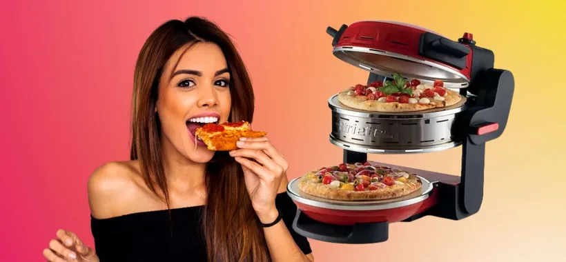 Forno Ariete per due pizze che cuocono in appena 4 minuti, che bomba