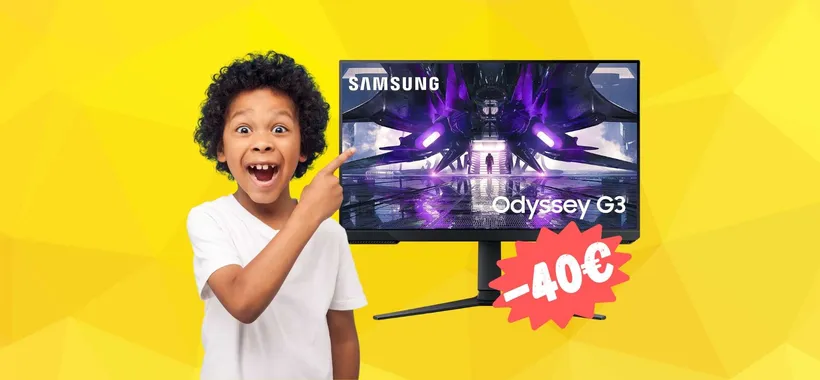 Samsung Odyssey G3: FHD, 165Hz, tempo di risposta 1ms (-20%)