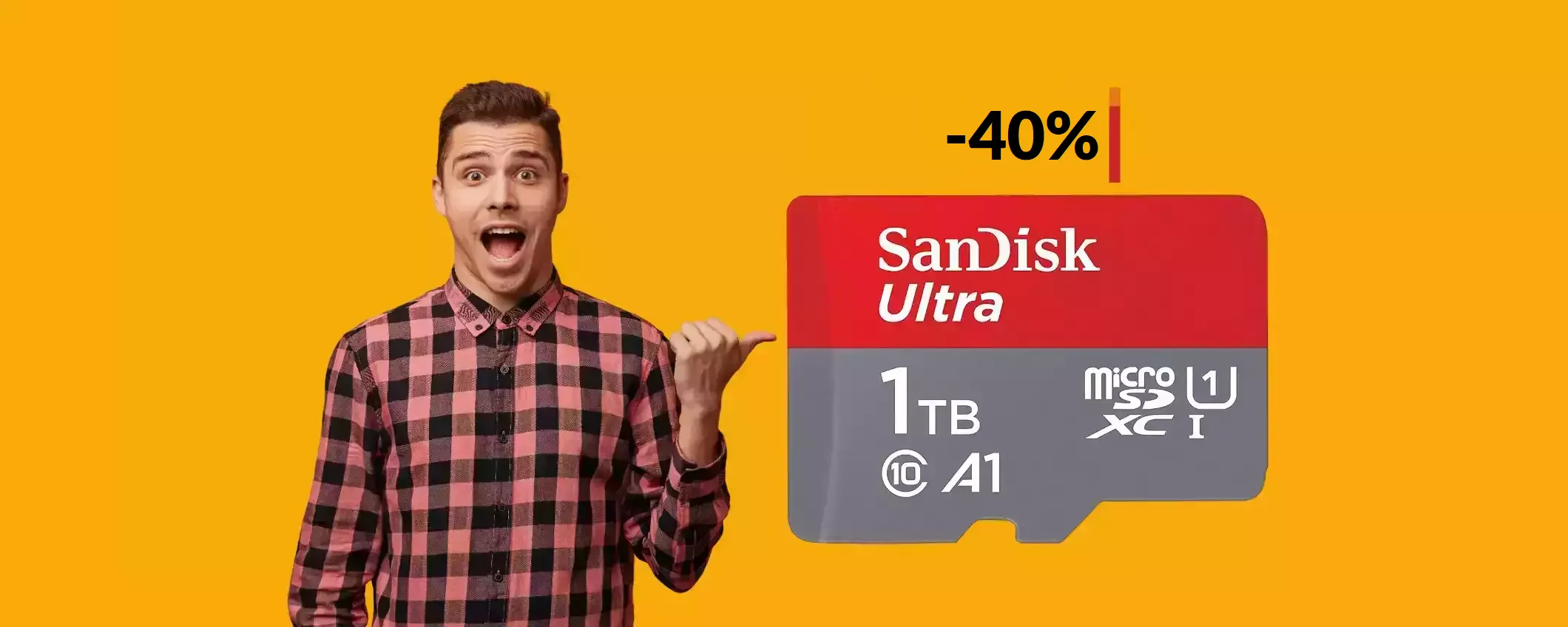 MicroSD SanDisk 1TB: ad un simile prezzo è insuperabile (-40%)