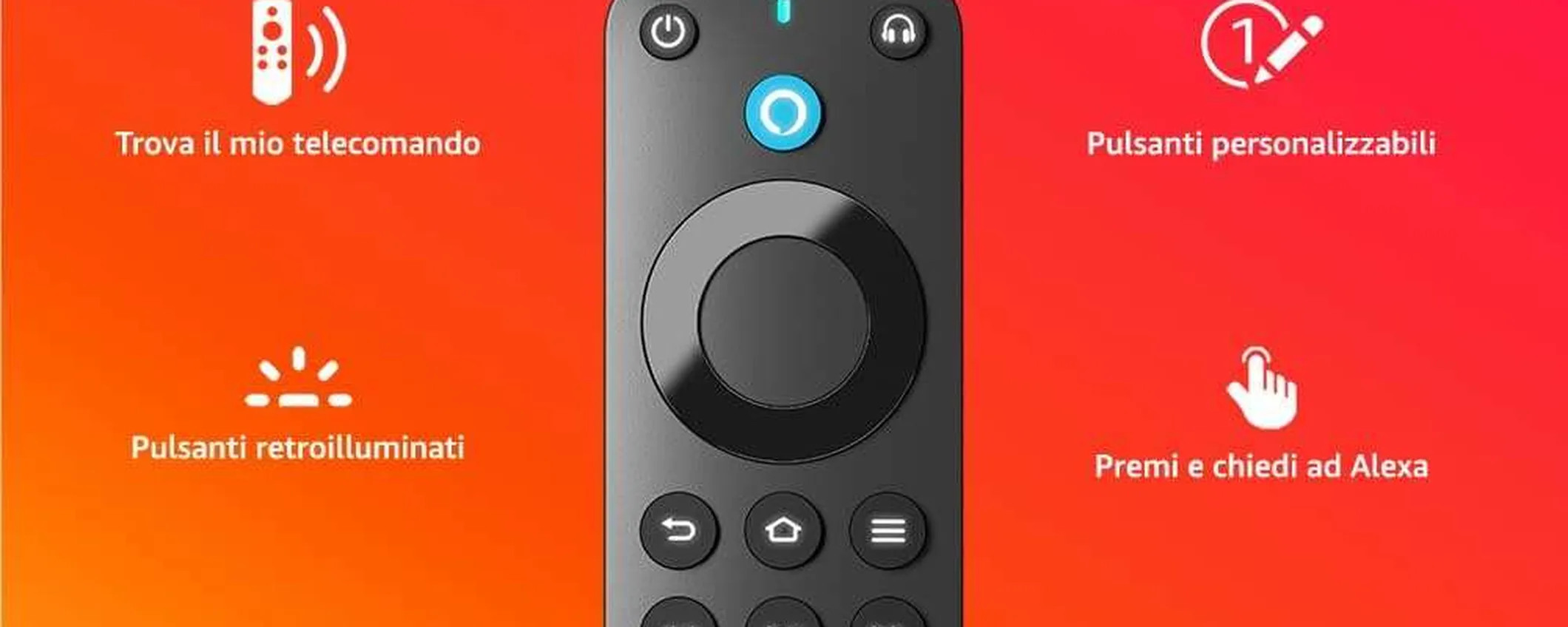 Il telecomando per Fire TV con ALEXA a soli 29,99€: offerta a tempo