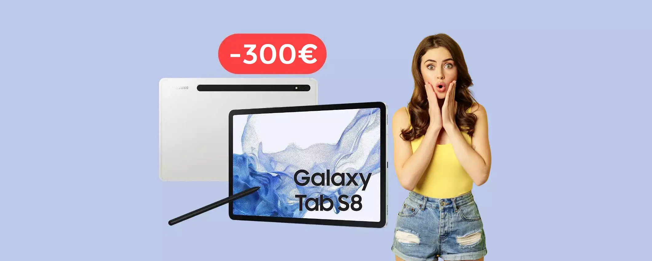 Samsung Galaxy Tab S8: c'è un SUPER SCONTO da non credere