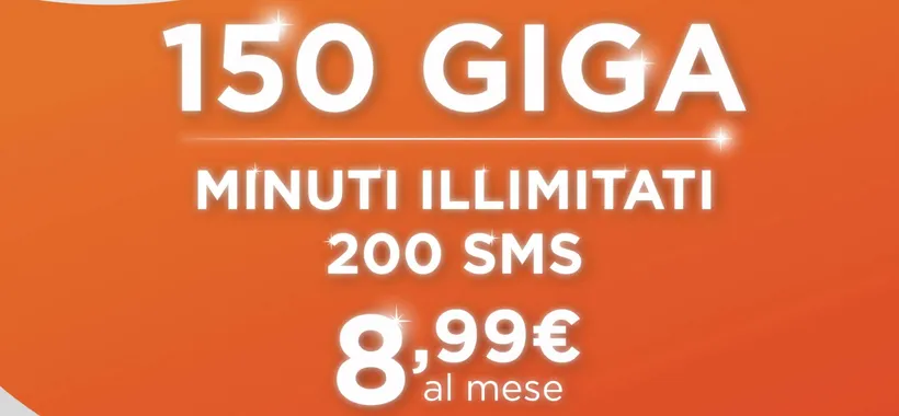 WINDTRE GO 150 Flash+: PROMO con 150GB a 8,99€